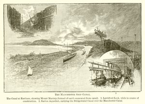Het Manchester Ship Canal door English School
