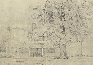Het landhuis, ca. 1770 (gravure)