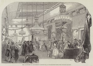 Het Kostuumbal van de Markiezin van Londonderry, in Holdernesse House, de Beeldengalerij door English School