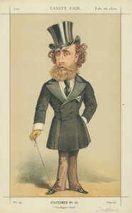 De Markies (John) Townshend, De Vriend van de Bedelaars, 26 februari 1870, Vanity Fair cartoon door English School