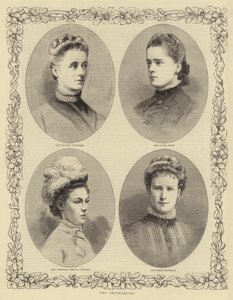 Het Huwelijk van de Hertog van Connaught, de Bruidsmeisjes door English School