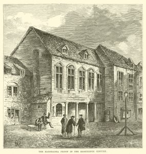 De Marshalsea Gevangenis in de Achttiende Eeuw door English School