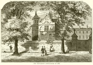 De Marylebone School-House in 1780 door English School