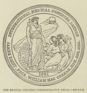 De Medische Congres Herdenkingsmedaille, Keerzijde