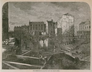 De Metropolitan Railway en de Fleet Ditch door English School