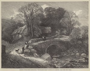 Het huis van de molenaar (gravure) door English School