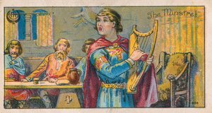 De minstreel (chromolitho) door English School