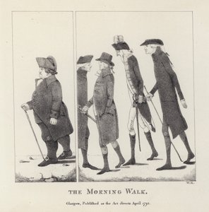 De Ochtendwandeling (gravure) door English School