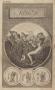 De Muzen, oude Griekse en Romeinse godinnen van literatuur, wetenschap en kunst door English School
