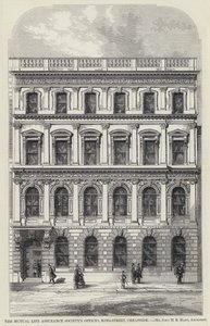 Kantoren van de Mutual Life Assurance Society, King-Street, Cheapside door English School