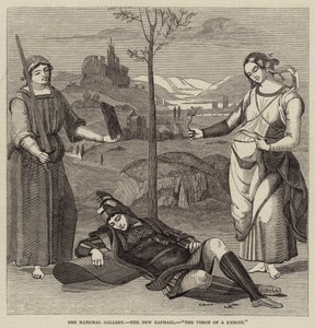 De Nationale Galerie, de Nieuwe Raphael, De Visie van een Ridder (gravure) door English School