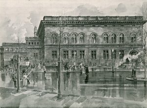 De Nationale Portretgalerij op Trafalgar Square door English School