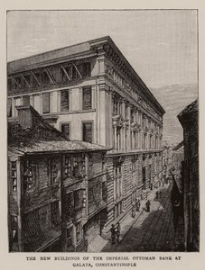 De Nieuwe Gebouwen van de Keizerlijke Ottomaanse Bank in Galata, Constantinopel