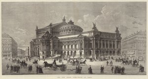 Het nieuwe Grand Opera-House in Parijs (gravure)