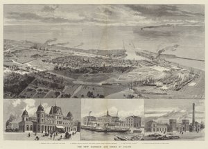De nieuwe haven en dokken in Calais door English School