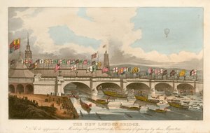 De nieuwe London Bridge, 1 augustus 1831 door English School