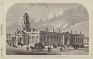 De Nieuwe Markthal, Burnley, Mr James Green, Architect (gravure) door English School