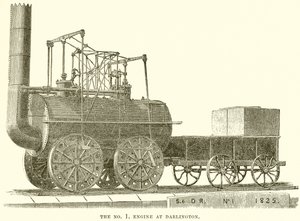 De No. 1 Locomotief in Darlington door English School