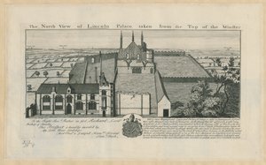 Het Noordelijke Uitzicht op Lincoln Palace, genomen vanaf de Top van de Minster