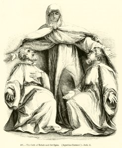 De eed van Rachab en de spionnen, Agostino Carracci, Jozua ii