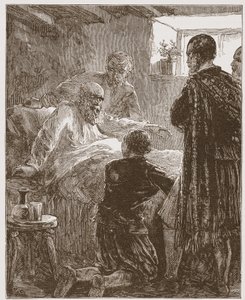 De laatste preek van de oude Covenanter, illustratie uit De Geschiedenis van het Protestantisme door James Aitken Wylie, 1878