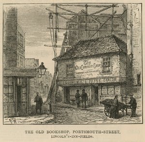 The Old Curiosity Shop, Portsmouth Street, Lincolns Inn Fields door English School
