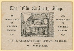 The Old Curiosity Shop, Portsmouth Street, Lincolns Inn Fields, Londen; Poole afvalpapierhandelaar door English School