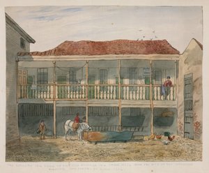 The Old George Inn, Snow Hill door English School