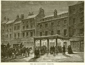 Het Oude Haymarket Theater door English School
