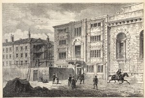 Het oude postkantoor in Lombard Street, rond 1800 door English School