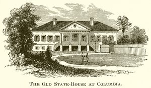 Het oude staatshuis in Columbia door English School