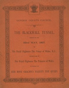 De Opening van de Blackwall Tunnel door English School