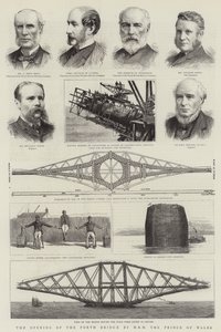 De opening van de Forth Bridge door ZKH de Prins van Wales door English School