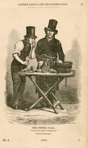 De oesterkraam uit London Labour and the London Poor door English School