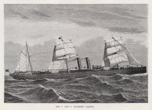 De P en O Stoomschip Valetta