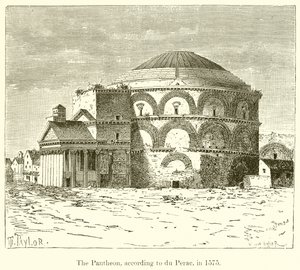 Het Pantheon, volgens du Perac, in 1575 door English School