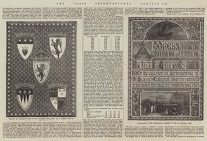 De Internationale Tentoonstelling van Parijs (gravure) door English School