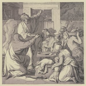 Het Pascha (gravure) door English School