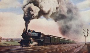 The Pennsylvania Limited op volle snelheid, Pennsylvania Railroad, VS door English School