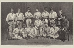 Het Philadelphia cricketteam in Londen door English School