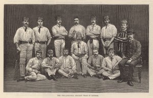 Het Philadelphia Cricket Team in Londen door English School