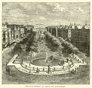 Het Plein Mehemet Ali, voor het Bombardement door English School