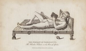 Het Portret van Perkasanund, de Hindoe Fakir, op zijn Bed van Spijkers door English School