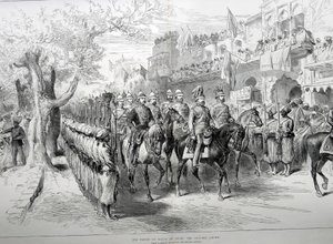 De Prins van Wales in Delhi: de Chandry Chowk