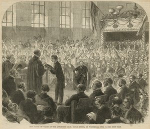 De Prins van Wales bij de appositie van St Paul