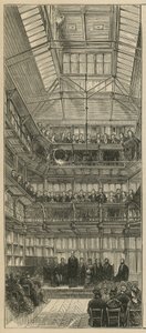 De Prins van Wales opent de nieuwe gebouwen van St Bartholomews Ziekenhuis door English School