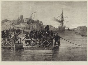 De route van de prins naar India, El Kantara, Suezkanaal