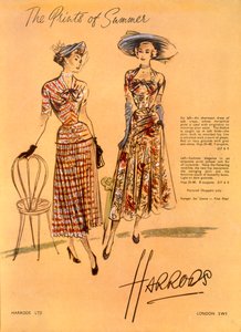De Prenten van de Zomer, van Harrods Ltd juni 1948 door English School