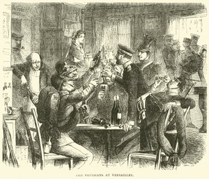 De Pruisen in Versailles, oktober 1870 door English School