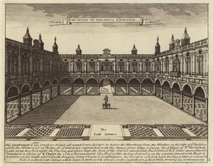 Het binnenplein van de Royal Exchange